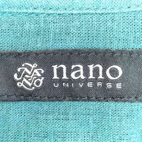 ナノユニバース NANO universe フレンチリネンオープンカラーシャツ メンズ JPN:XL