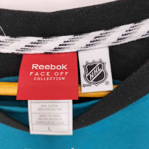 リーボック Reebok チームロゴ フロントプリントVネックカットソー メンズ JPN:L