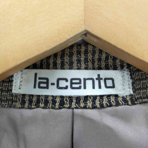 la cento チェック柄テーラードジャケット メンズ 33