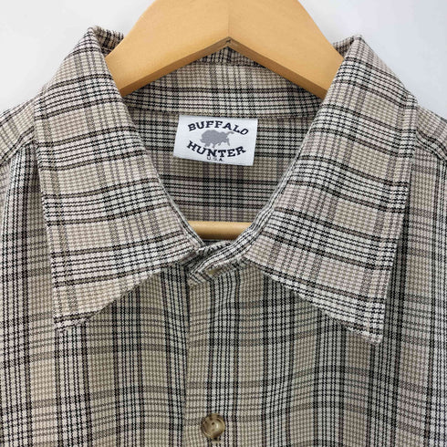 BUFFALO HUNTER L/S チェック柄開襟シャツ メンズ