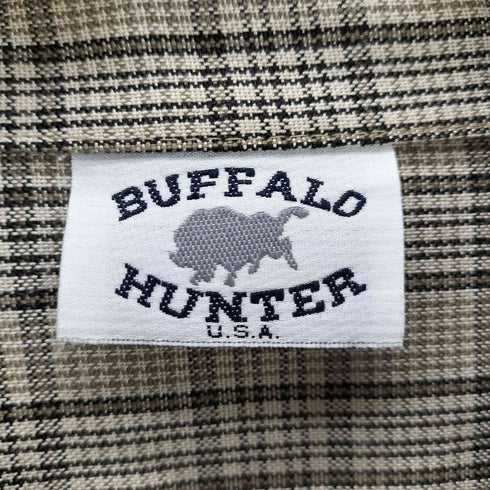 BUFFALO HUNTER L/S チェック柄開襟シャツ メンズ