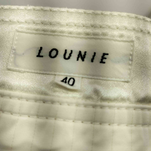 ルーニィ LOUNIE フロントジップデザインスカート レディース 40
