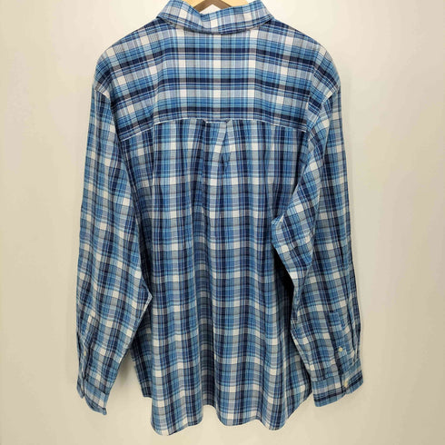 チャップスラルフローレン CHAPS RALPH LAUREN EASY CARE チェック柄 ボタンダウン ロングスリーブシャツ メンズ import:XXL