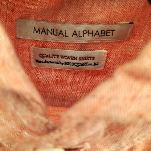 マニュアルアルファベット MANUAL ALPHABET L/S リネンシャツ メンズ JPN:0
