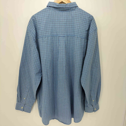 チャップスラルフローレン CHAPS RALPH LAUREN EASY CARE チェック柄 ボタンダウン ロングスリーブシャツ メンズ import:XXL