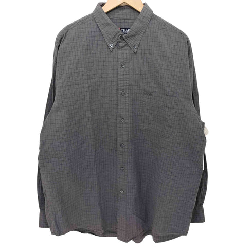 チャップスラルフローレン CHAPS RALPH LAUREN チェック柄 ボタンダウン ロングスリーブシャツ メンズ import:XL