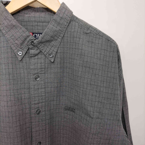 チャップスラルフローレン CHAPS RALPH LAUREN チェック柄 ボタンダウン ロングスリーブシャツ メンズ import:XL