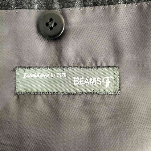 ビームスエフ BEAMS F 総裏 サイドベンツ 3ッボタン段返り 本開き チョークストライプ スーツセットアップ メンズ 93