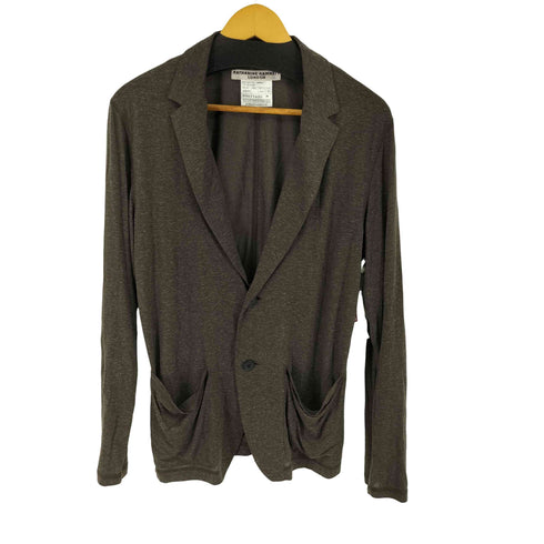 キャサリンハムネットロンドン KATHARINE HAMNETT LONDON テンセル混 カーディガン メンズ import:M