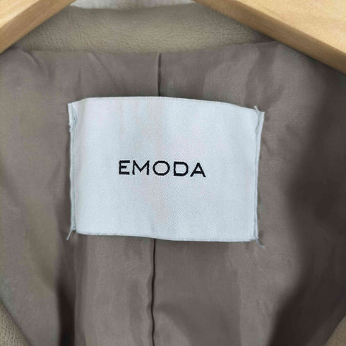 エモダ EMODA フェイクレザーダブルライダースジャケット レディース FREE