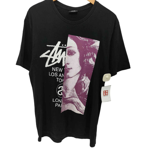 ステューシー Stussy WT VENUS ワールドツアー ヴィーナス 両面プリント クルーネックTシャツ メンズ import:M