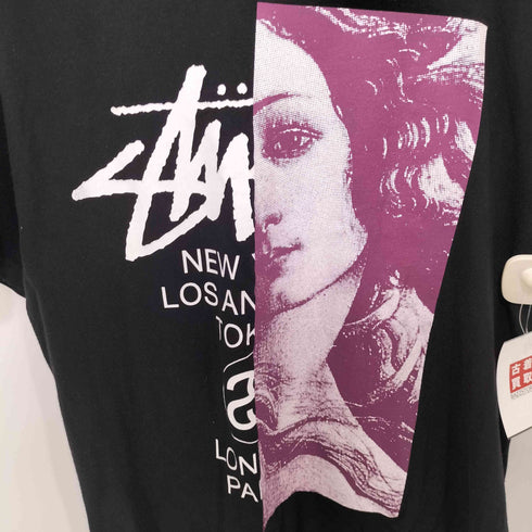 ステューシー Stussy WT VENUS ワールドツアー ヴィーナス 両面プリント クルーネックTシャツ メンズ import:M