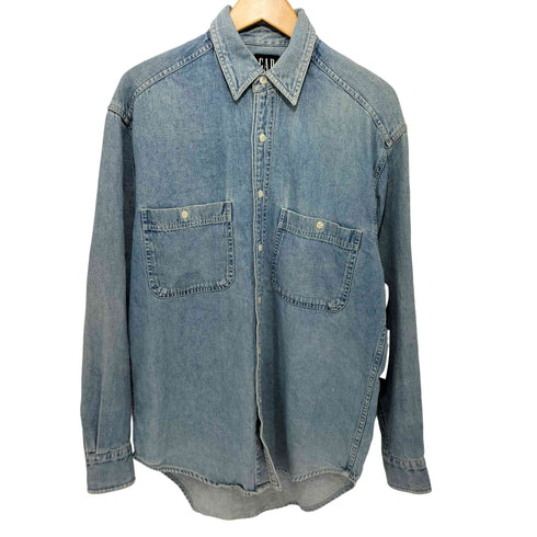 ギャップデニム GAP DENIM 90-2000s オールドタグ デニムロングスリーブシャツ メンズ import:S
