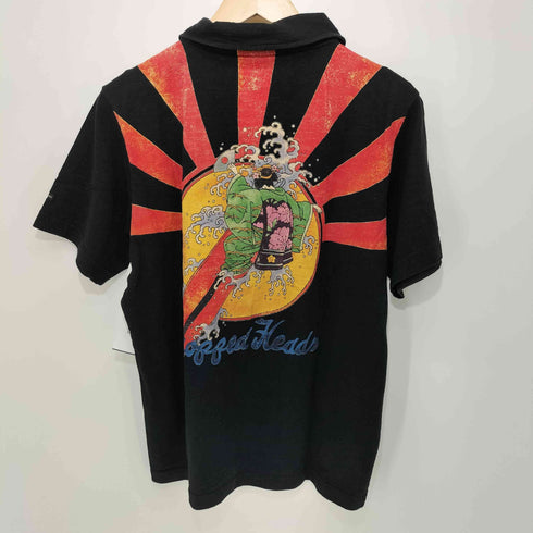 クロップドヘッズ CROPPED HEADS 両面プリント ポロシャツ メンズ JPN:M