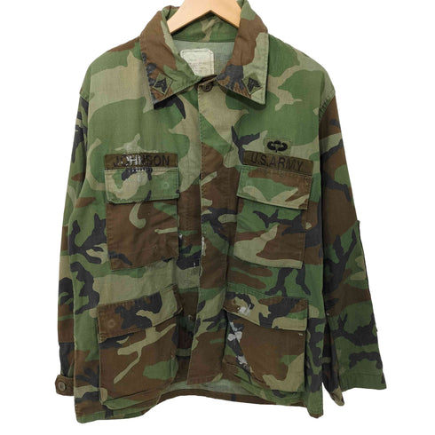 ユーエスアーミー U.S. ARMY カモ柄 BDU-Jacket BDUジャケット ワッペン付き メンズ M-S