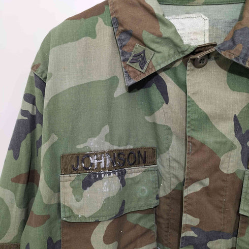 ユーエスアーミー U.S. ARMY カモ柄 BDU-Jacket BDUジャケット ワッペン付き メンズ M-S