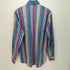 ラングラー Wrangler ストライプ柄 マルチカラー ボタンダウン ロングスリーブシャツ ウエスタンシャツ メンズ import:XL