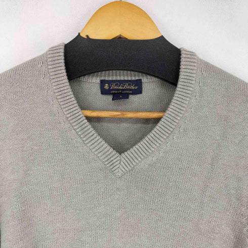 ブルックスブラザーズ BROOKS BROTHERS Vネックコットンニット メンズ import:S