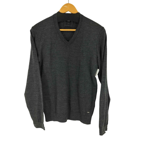 ヒューゴボス HUGO BOSS シルク混Vネックニット メンズ import:S
