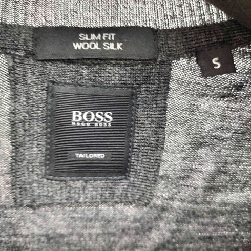 ヒューゴボス HUGO BOSS シルク混Vネックニット メンズ import:S