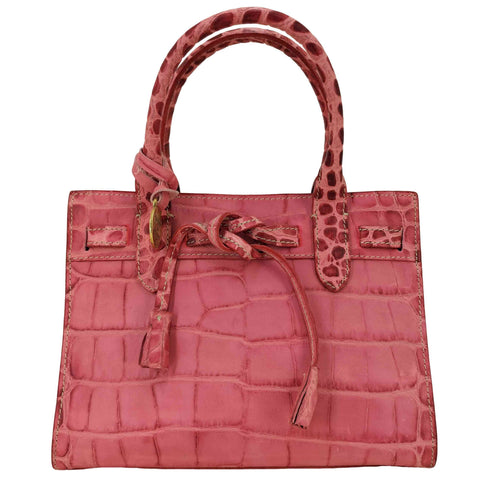 ドゥーニーアンドバーク DOONEY&BOURKE 型押し クロコダイル ミニ ハンドバッグ レディース