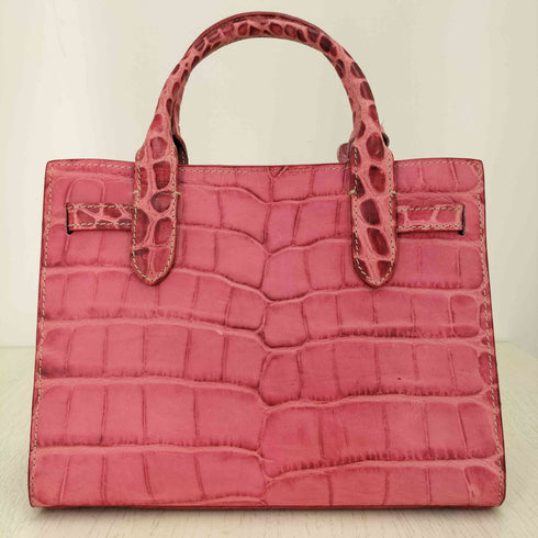 ドゥーニーアンドバーク DOONEY&BOURKE 型押し クロコダイル ミニ ハンドバッグ レディース