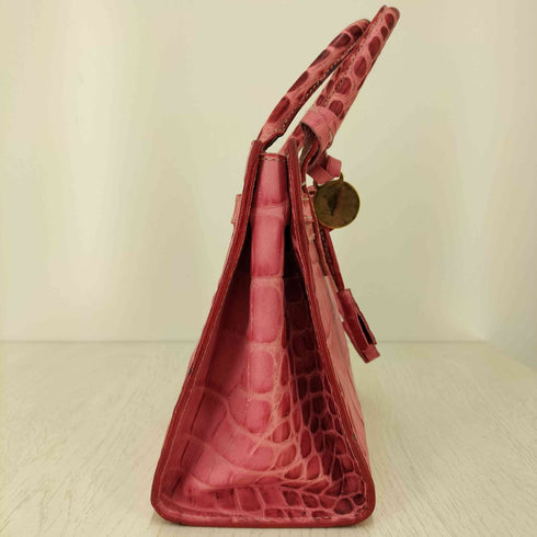 ドゥーニーアンドバーク DOONEY&BOURKE 型押し クロコダイル ミニ ハンドバッグ レディース