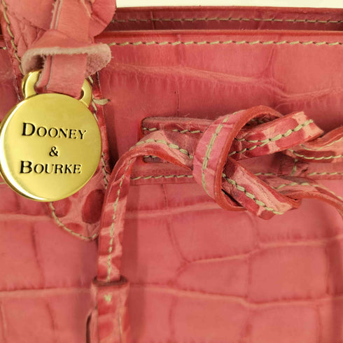 ドゥーニーアンドバーク DOONEY&BOURKE 型押し クロコダイル ミニ ハンドバッグ レディース