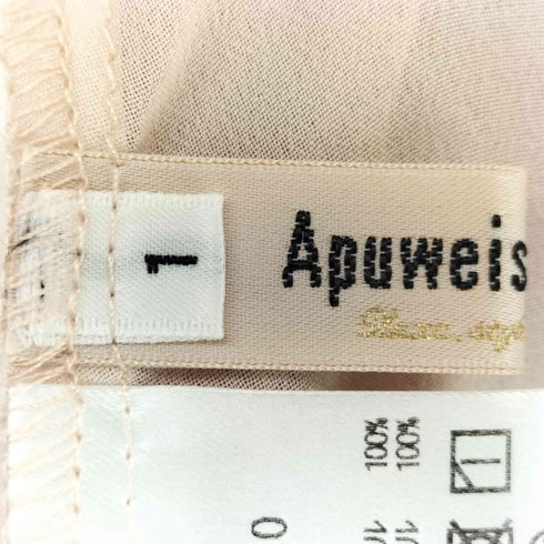 アプワイザーリッシェ Apuweiser riche フリルブラウス レディース JPN:1