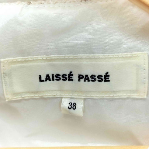 レッセパッセ LAISSE PASSE フロントボタンツイードワンピース レディース JPN:36