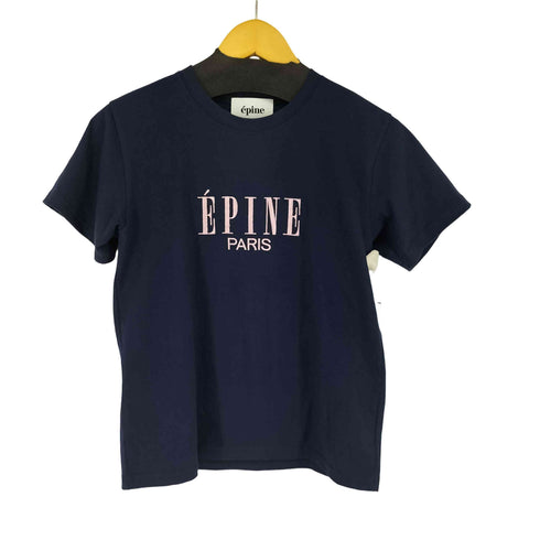 エピヌ epine ロゴ刺繍 S/S Tシャツ レディース
