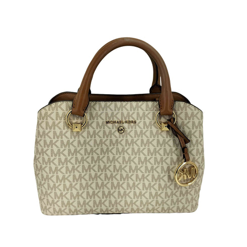 マイケルコース Michael Kors EDITH サッチェル スモール MKシグネチャー バニラ/エイコーン レディース
