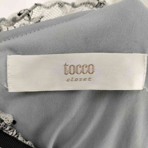 トッコクローゼット tocco closet ウエストマーク レイヤードレースワンピース レディース