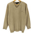 ポロバイラルフローレン Polo by RALPH LAUREN 90s ポニー刺しゅう Vネック ウールニット メンズ L