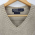 ポロバイラルフローレン Polo by RALPH LAUREN 90s ポニー刺しゅう Vネック ウールニット メンズ L