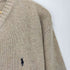 ポロバイラルフローレン Polo by RALPH LAUREN 90s ポニー刺しゅう Vネック ウールニット メンズ L