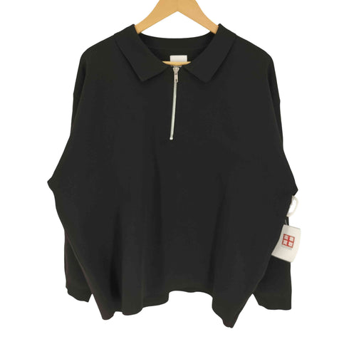 ルイス Luis 23AW ミラノリブハーフZIPニットポロ メンズ JPN:S