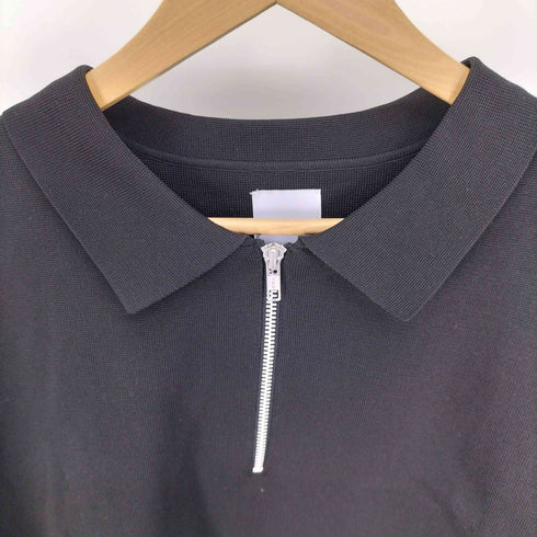 ルイス Luis 23AW ミラノリブハーフZIPニットポロ メンズ JPN:S