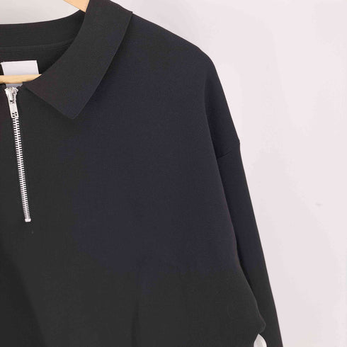ルイス Luis 23AW ミラノリブハーフZIPニットポロ メンズ JPN:S