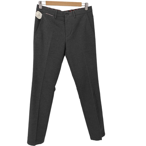 トミーヒルフィガー TOMMY HILFIGER ウールライクテーパードスラックスパンツ ノータック メンズ 30/32