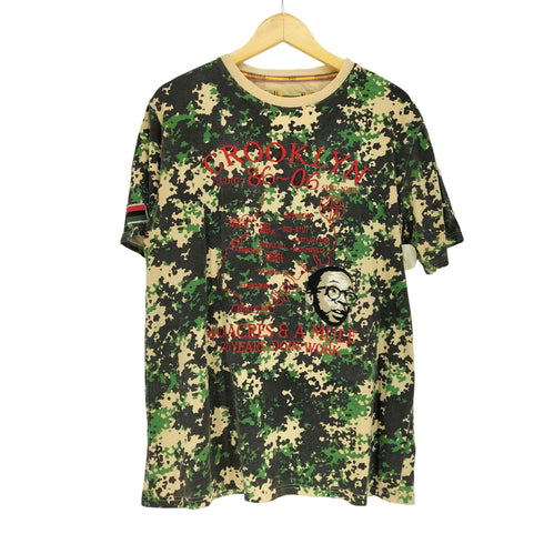 MARC ECKO カモフラ柄フロント刺繍クルーネックTシャツ メンズ JPN:L