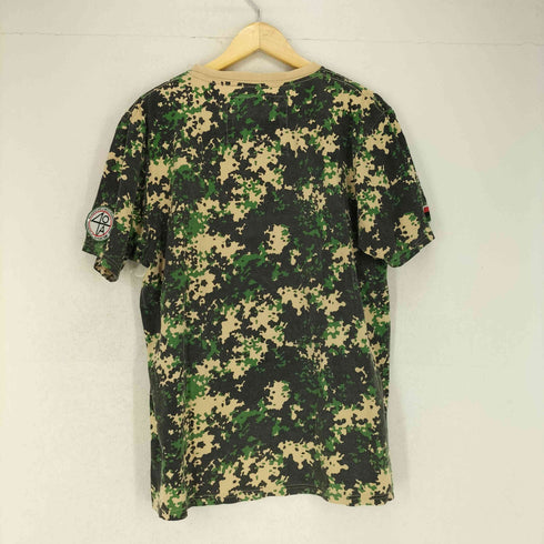 MARC ECKO カモフラ柄フロント刺繍クルーネックTシャツ メンズ JPN:L