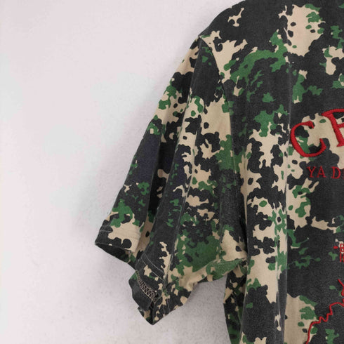 MARC ECKO カモフラ柄フロント刺繍クルーネックTシャツ メンズ JPN:L