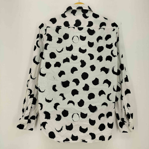 ザラ ZARA スペイン製 ドット柄 レギュラーカラーシャツ メンズ import:S