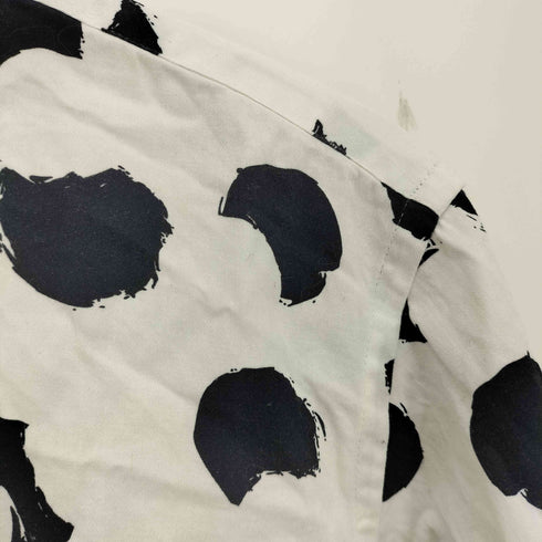 ザラ ZARA スペイン製 ドット柄 レギュラーカラーシャツ メンズ import:S