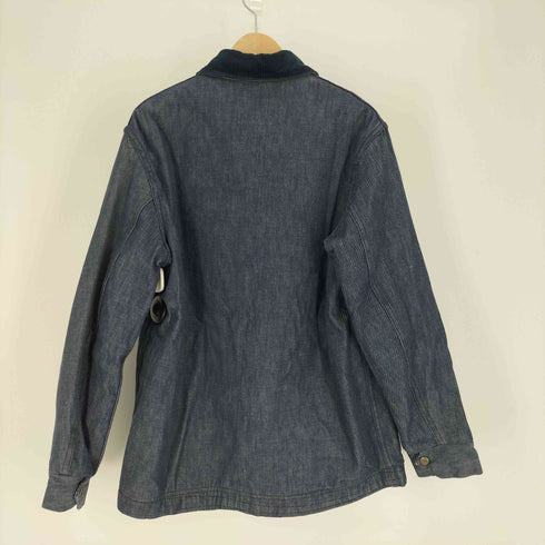 メイドウェル madewell 60-70S TROY製 裏地ブランケット 襟コーデュロイ デニム カバーオール ジャケット メンズ