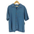 トミーバハマ Tommy Bahama 凹凸 ウッドボタン 開襟 オープンカラー シルクシャツ メンズ import:M