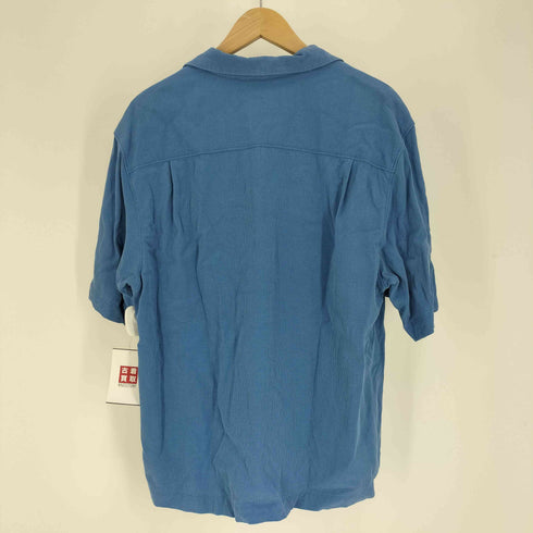 トミーバハマ Tommy Bahama 凹凸 ウッドボタン 開襟 オープンカラー シルクシャツ メンズ import:M