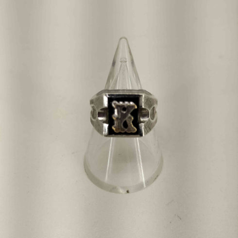 50S~60S STERLING イニシャル カレッジリング メンズ 15号