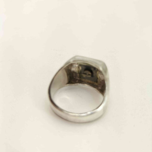 50S~60S STERLING イニシャル カレッジリング メンズ 15号